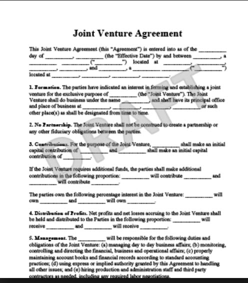 Must Have Aspects of a Joint Venture Agreement For Real Estate