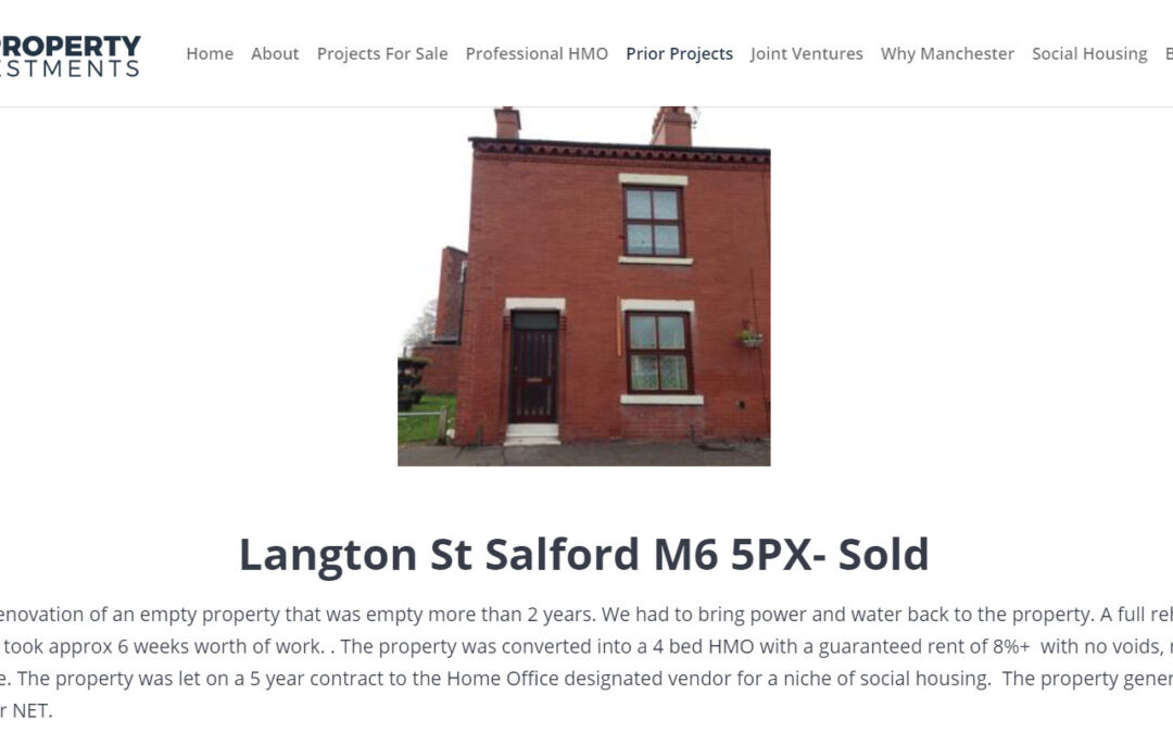 Social HMO Prices in Salford Manchester- 100% Increase Plus
