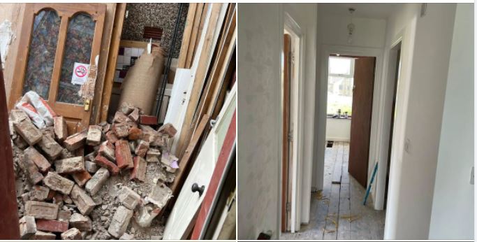 Nope this was not an earthquake- Property Refurbishment
