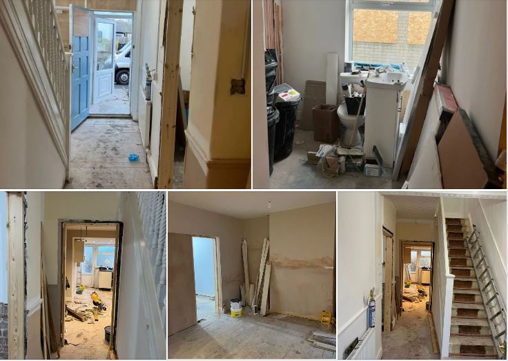 Progress on this 4 bed social Hmo outside of Manchester.