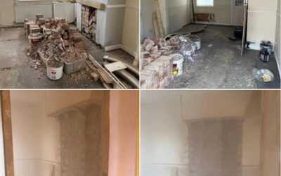 In order to adhere to Hmo room size regs sometimes we have to take out a chimney.