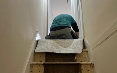 Carpets and furniture going got installed on this 4 bed Social HMO