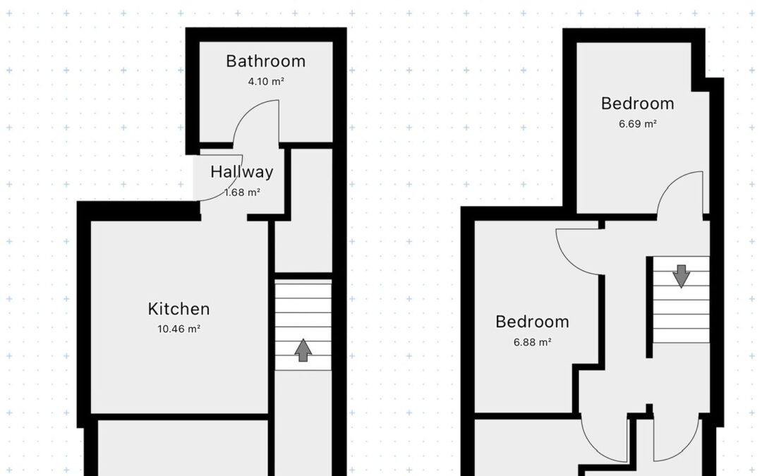 This is a floor plan of a typical 4 bed social housing project